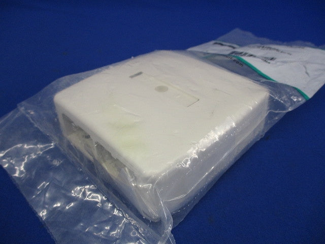 Cat6ローゼットボックスキット シャッター付き 4個口 白 JOQ4H600