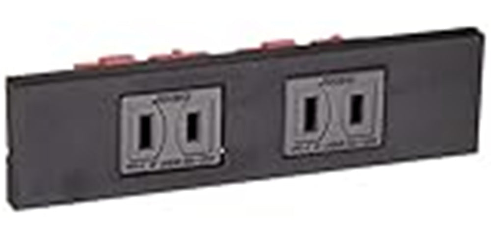 KAGラインアップ コンセントセット(2口) ソフトブラック KAG-2502