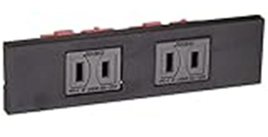 KAGラインアップ コンセントセット(2口) ソフトブラック KAG-2502