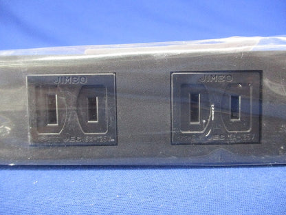 KAGラインアップ コンセントセット(2口) ソフトブラック KAG-2502