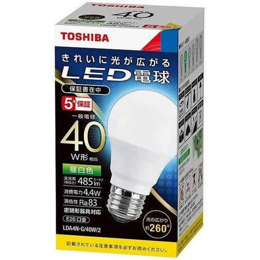 LED電球 5000K LDA4N-G/40W/2