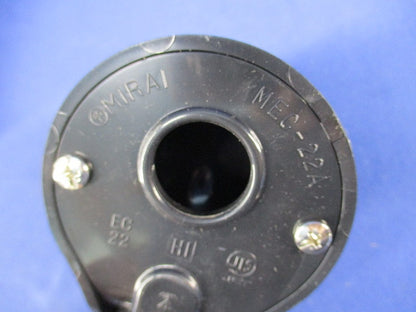 エントランスキャップ 1つ穴(2個入)(ブラック) MEC-22A