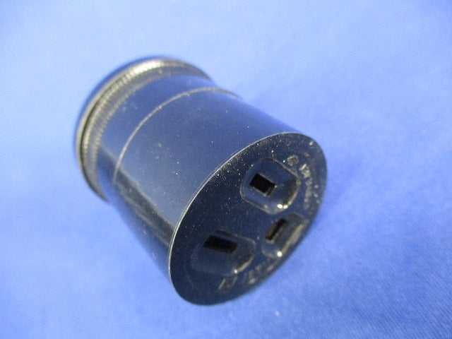接地2P15Aコードコネクタボディ(コードクリップ付)(4個入) WA1519
