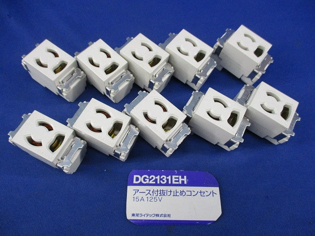 アース付抜止コンセント(10個入) DG2131EH