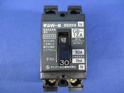 漏電遮断器 2P1E30A GB-1ZA
