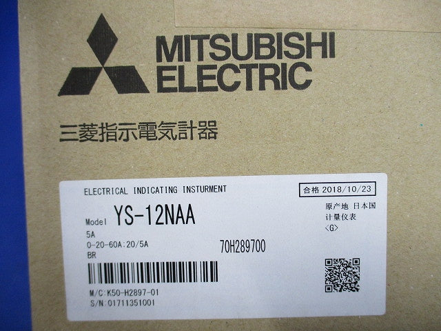 交流電流計 0-20-60A 20/5A YS-12NAA