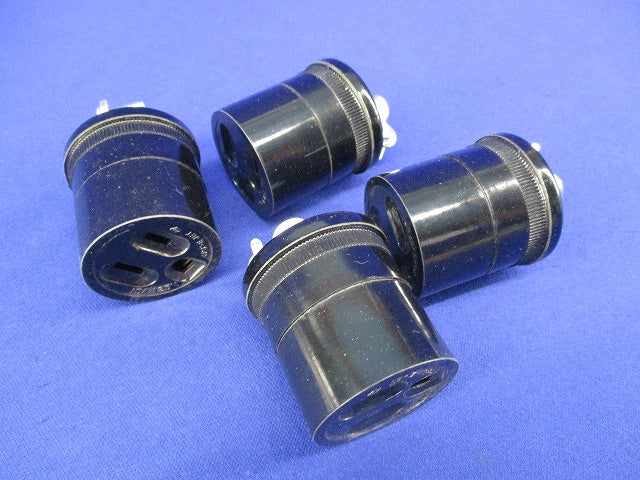 接地2P15Aコードコネクタボディ(コードクリップ付)(4個入) WA1519