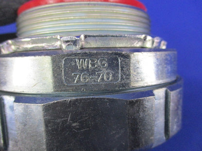 防水プリカ用コネクタ(ノックアウト接続用) WBG76