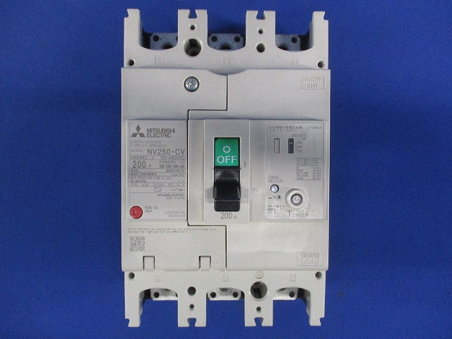 漏電遮断器 3P200A 100-440VAC 100・200・500ｍA NV250-CV3P3E200A