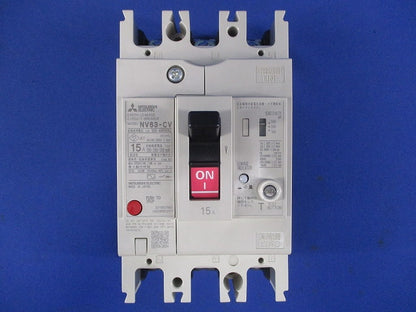 漏電遮断器 3P15A 100・200・500ｍA 100/440VAC NV63-CV3P3E15A