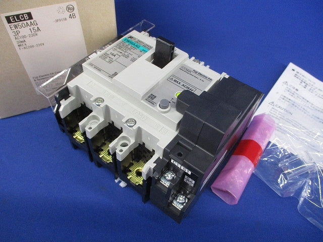 漏電アラーム遮断器 3P15A30ｍA AC100-230V EW50AAG3P15A