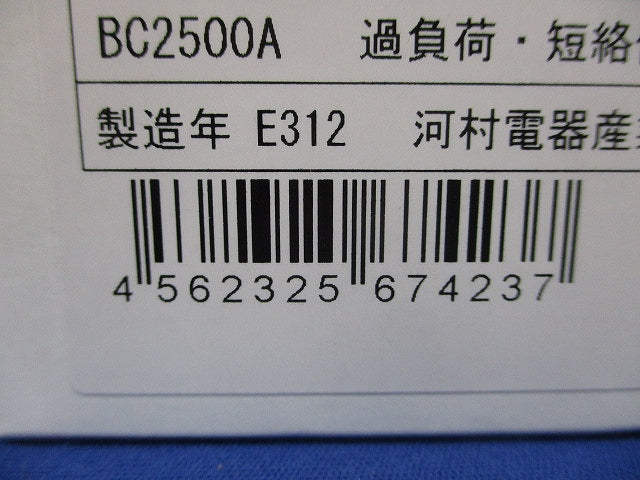 漏電ブレーカ 2P1E20A15mA AC100V ZCS2P1E20-15B