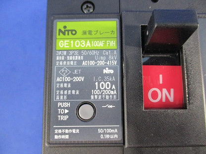 漏電ブレーカ3P3E100A GE103A