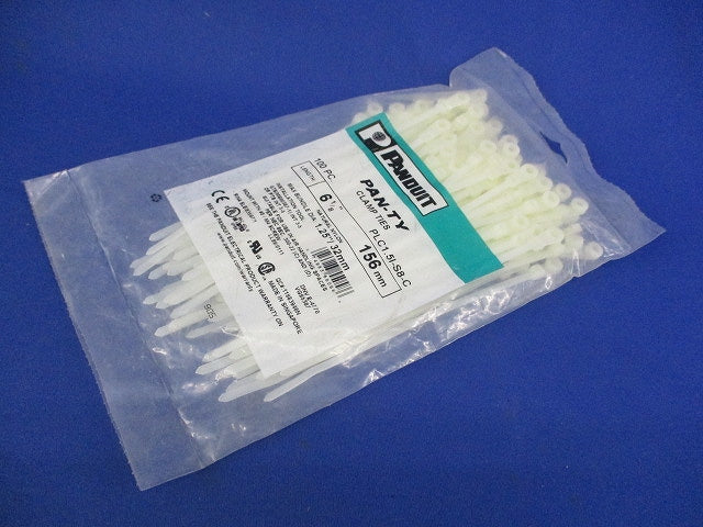 クランプタイプ ナイロン結束バンド(100個入×5袋 計500個入) PLC1.5I-S8-C