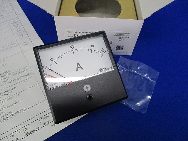 交流電流計 20A0-20A RAS-82A