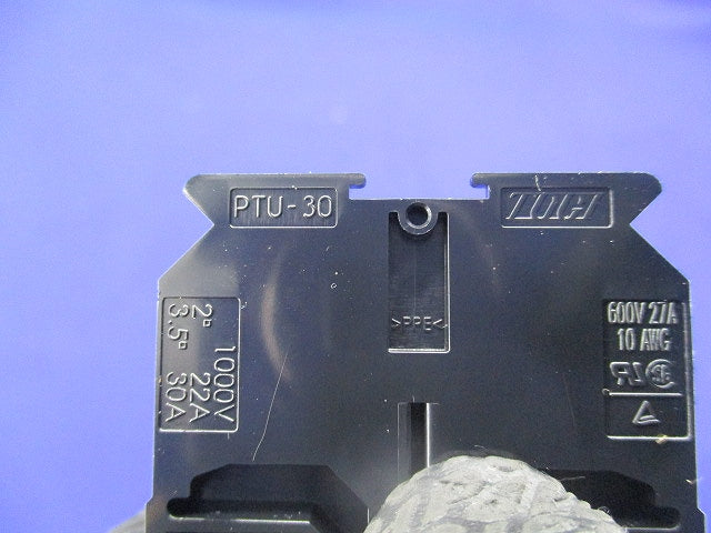 レール対応端子台(30個入) PTU-30