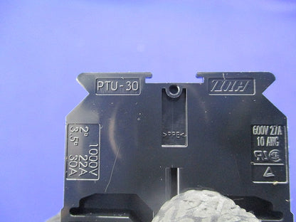 レール対応端子台(30個入) PTU-30