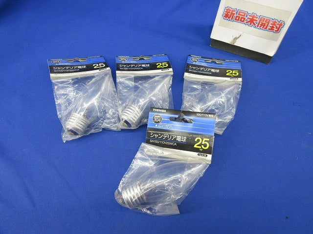シャンデリア電球E26(4個入) SH100/110V25WCA
