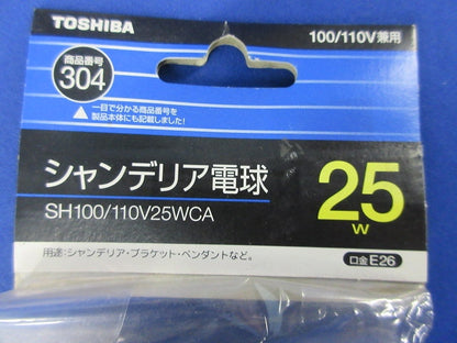 シャンデリア電球E26(4個入) SH100/110V25WCA