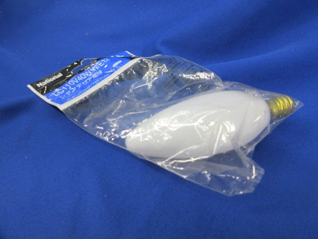シャンデリア電球 E12(4個入)(ホワイト)National LC110V40W･W/E12