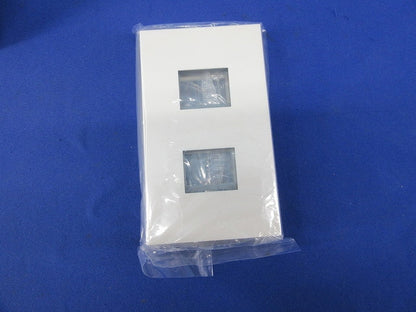 コンセントプレート1連用2口(2枚入)(ピュアホワイト) NKP-2UF