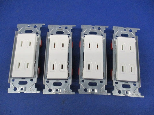 埋込ダブルコンセント 金属枠(4個入) JEC-BN-55