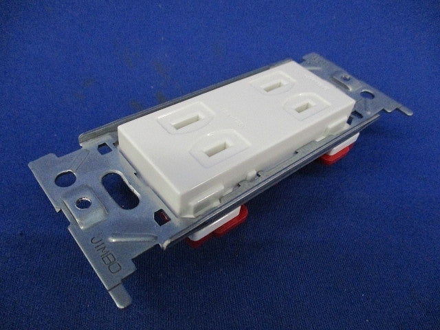 埋込ダブルコンセント 金属枠(4個入) JEC-BN-55