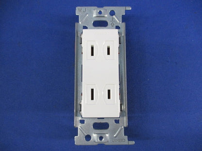 埋込ダブルコンセント 金属枠(4個入) JEC-BN-55