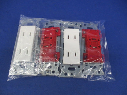 埋込ダブルコンセント 金属枠(4個入) JEC-BN-55