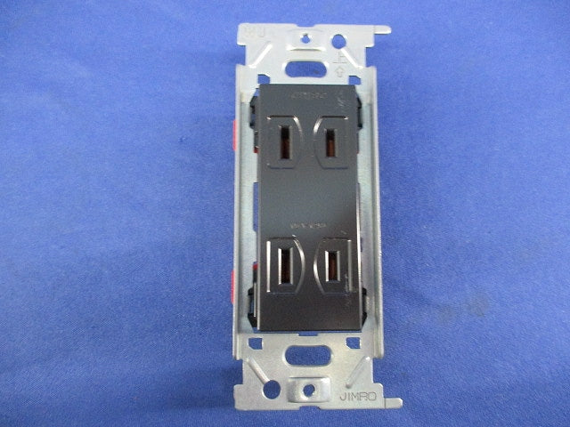 埋込ダブルコンセント 金属枠(3個入) JEC-BN-55