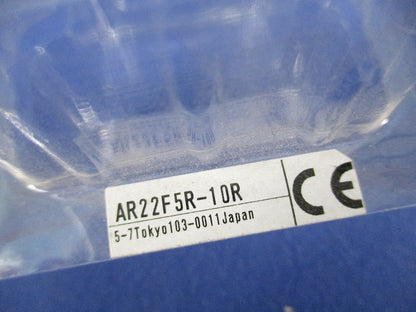 丸フレーム平形押しボタンスイッチφ22(赤) AR22F5R-10R