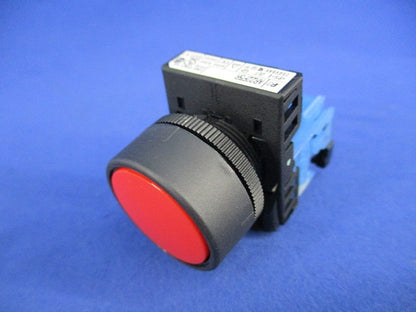 丸フレーム平形押しボタンスイッチφ22(赤) AR22F5R-10R