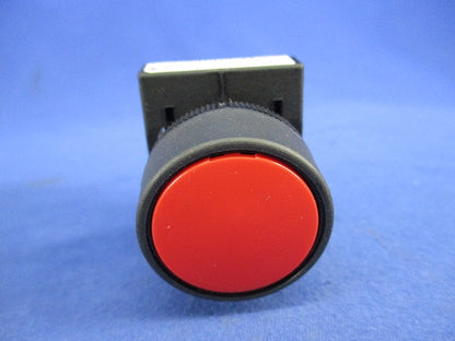 丸フレーム平形押しボタンスイッチφ22(赤) AR22F5R-10R