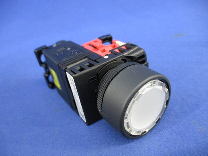 丸フレーム平形照光押しボタンスイッチφ22(ホワイト) AR22F0L-01M3W