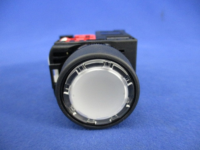 丸フレーム平形照光押しボタンスイッチφ22(ホワイト) AR22F0L-01M3W
