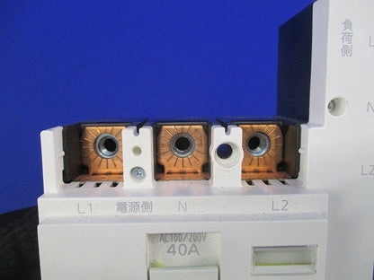 主幹用漏電ブレーカ ABF型3P2E40A(単3中性線欠相保護付) BJF340325