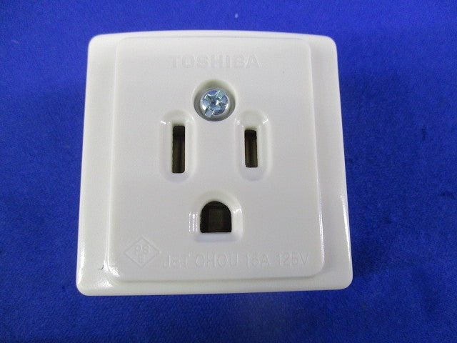 アース付角形コンセント(3個入) DC1111E