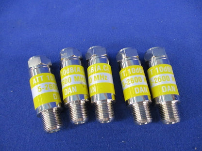 アッテネーター(5個入) ATT10DB(A.C)5-2600MHZ