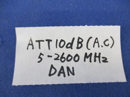 アッテネーター(5個入) ATT10DB(A.C)5-2600MHZ