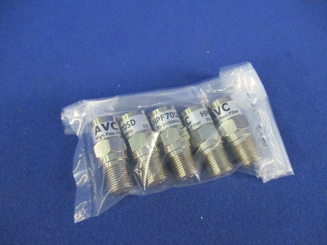 CATV流合雑音防止用ハイパスフィルター(5個入) HPF70SD