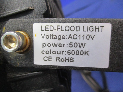 LED投光器(C型クランプ付)(ジャンク品) LED-FLOODLIGHT50W