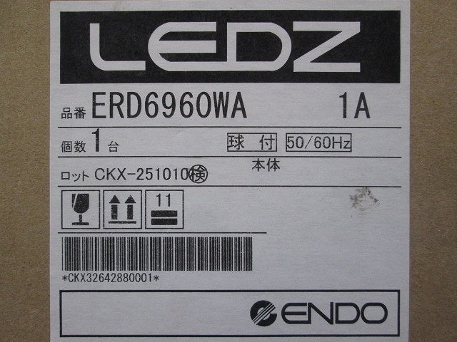 LEDダウンライト 3000K 電球色 電源別売 ERD6960WA