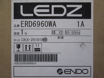 LEDダウンライト 3000K 電球色 電源別売 ERD6960WA