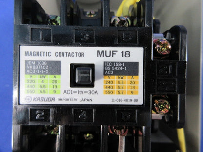 電磁開閉器100V MUF18H