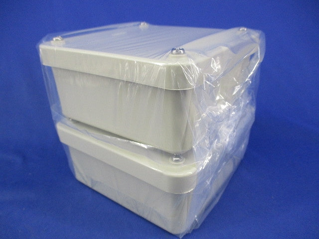 露出用四角ボックス 浅形(2個入)(アイボリー) 4B50