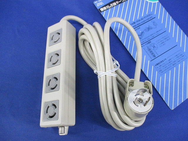接地15A引掛タップ(3m)(グレー) WH2481HP