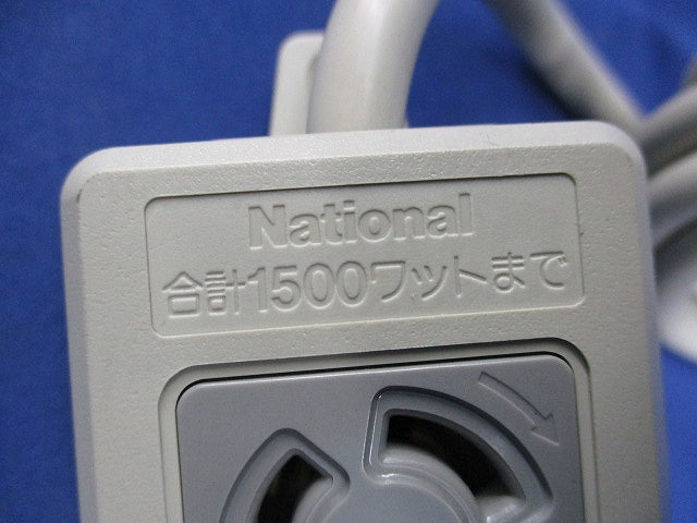 接地15A引掛タップ(3m)(グレー) WH2481HP