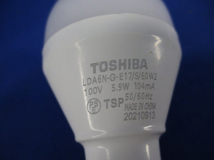 LED電球E17 LDA6N-G-E17/S/60W2