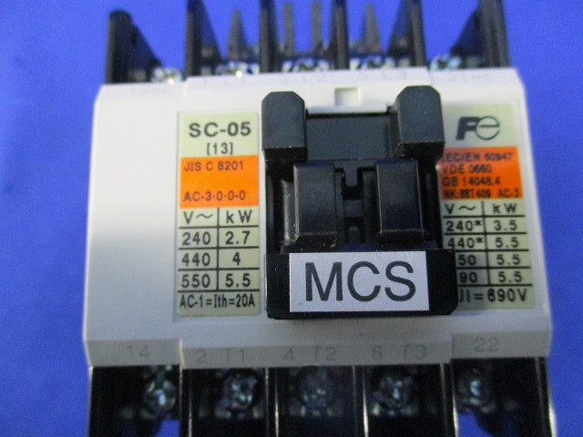 標準形電磁開閉器 SC-05