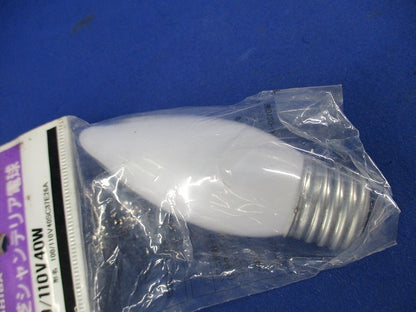 シャンデリア電球40W形(E26)(2個入) 100/110V40SC37E26A